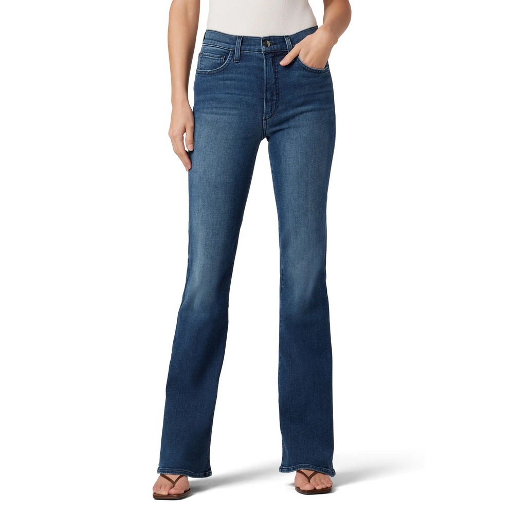 Joe's Jeans The Molly High Rise Flare Perfect Fit Dark Wash Stretch Denim 30